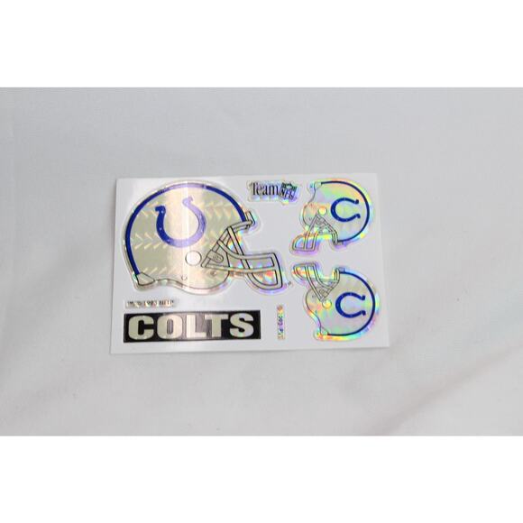 Vintage NFL Prism Sticker 1993 Vending Machine Indianapolis Colts Football Team - Picture 1 of 4
